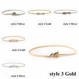 Vintage Style Elastic Waist Chain with Interlock Buckle