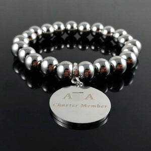 Greek Sorority Stainless Steel Letter Charm Women Jewelry