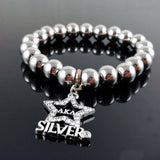 Greek Sorority Stainless Steel Letter Charm Women Jewelry