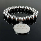 Greek Sorority Stainless Steel Letter Charm Women Jewelry