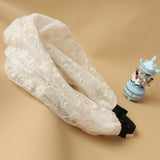 Lace Flower Elastic Headband for Women Girls