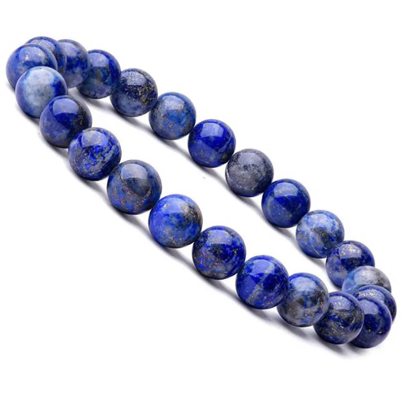 Lapis Lazuli Beads Bracelet Unisex Bangle 8mm