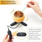 Electric Bead Spinner For Jewelry Making, Bead Spinner Bowl With Needle Thread