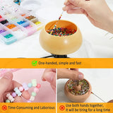 Electric Bead Spinner for Jewelry Making with Needle Thread