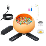 Electric Bead Spinner for Jewelry Making with Needle Thread