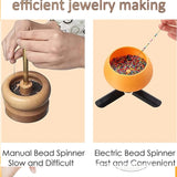 Electric Beads Spinner Kit Bead Spinner Bowl for Seed Beads