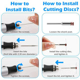 Electric Engraving Pen Kit with 35 Bits