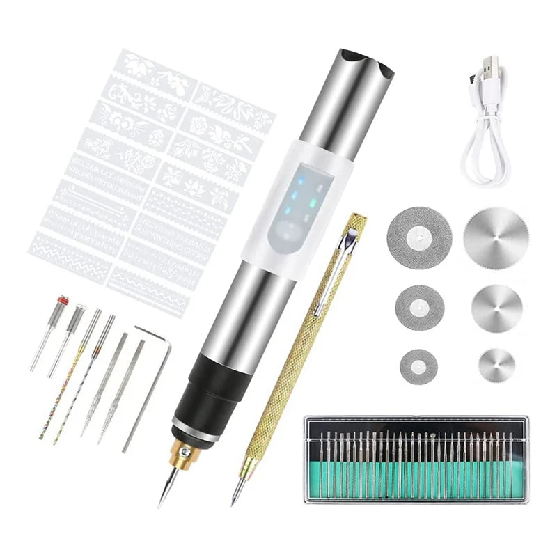 Rechargeable Engraving Pen for Glass Carving
