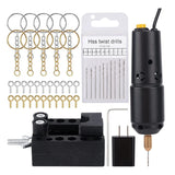 Electric Hand Drill Set For Resin Jewelry, 10 Drill Bits, DIY Key Chain Making