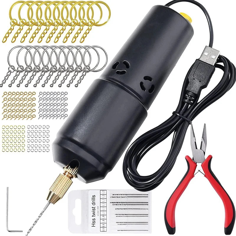 Electric Resin Drill Kit with 10 Drill Bits