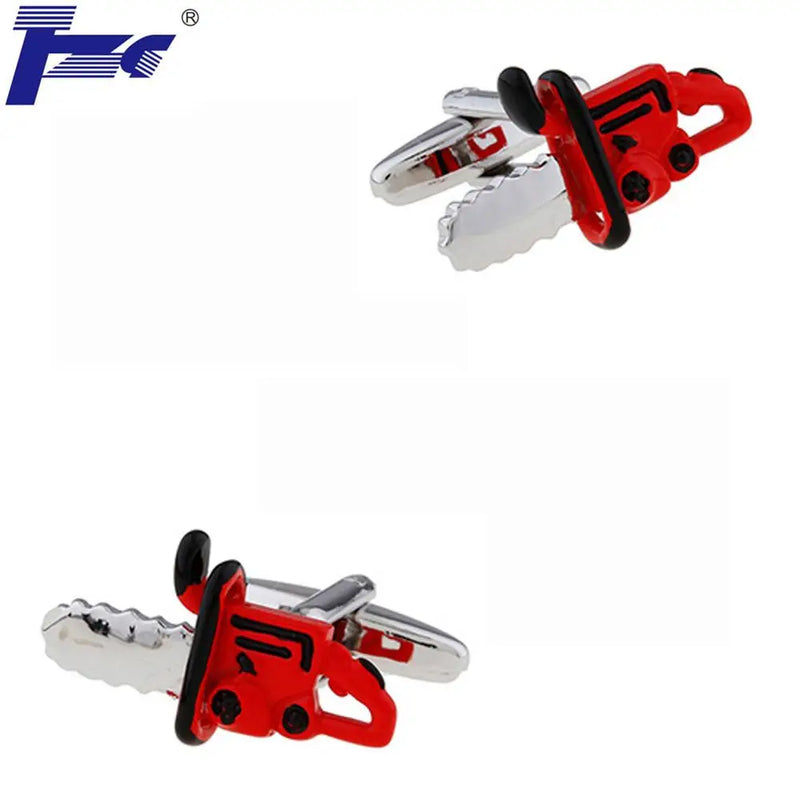 Electric Saw Cufflink Cuff Link 2 Pairs Wedding Gift 