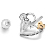 Heart Brooch Cremation Jewelry Pearl Ashes Keepsake