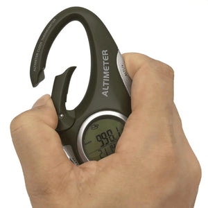 Electronic Altimeter Carabiner Handheld Thermometer Outdoor Gadget