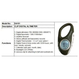 Electronic Altimeter Carabiner Handheld Thermometer Outdoor Gadget