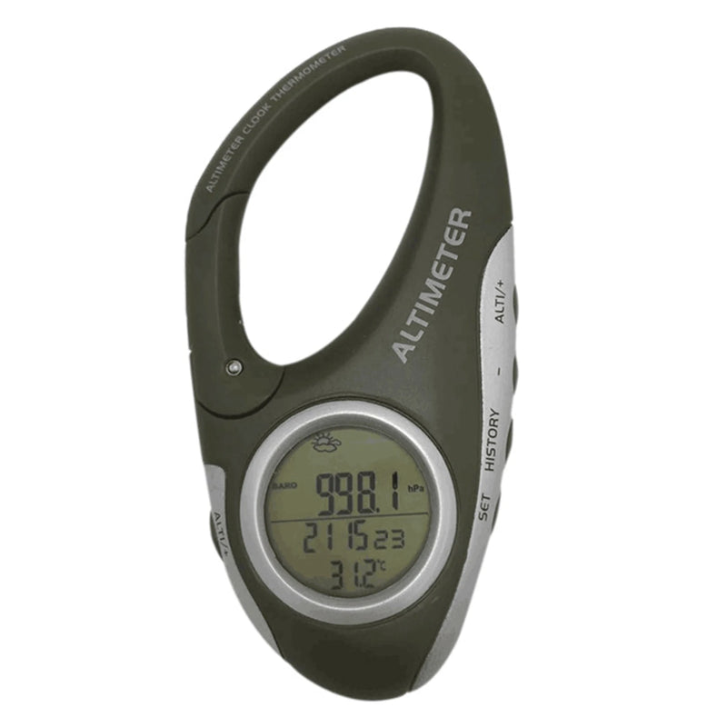 Electronic Altimeter Carabiner Handheld Thermometer Outdoor Gadget