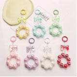 Colorful Beaded Bows Keychain for Airpods Pendant