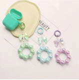 Colorful Beaded Bows Keychain for Airpods Pendant