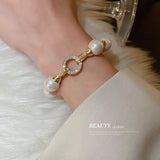 Zircon Pearl Bracelet Elegant Hand Jewelry for Women