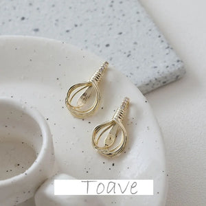 Color-Preserving Water Droplets Pendant Earrings