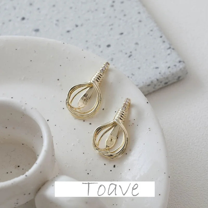 Color-Preserving Water Droplets Pendant Earrings