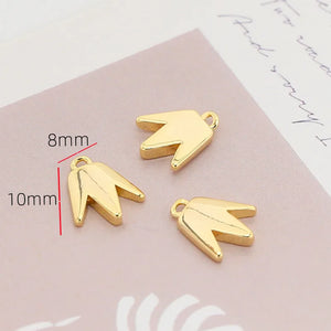 Electroplating Crown Pendant DIY Jewelry Necklace Earrings Accessories