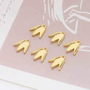 Electroplating Crown Pendant DIY Jewelry Necklace Earrings Accessories