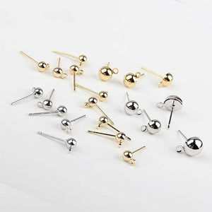Electroplating Doug Beads Earrings DIY Ear Clip Material Bag