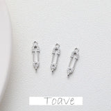 Electroplated Zircon Crystal DIY Pendant Material