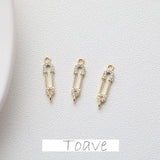 Electroplated Zircon Crystal DIY Pendant Material