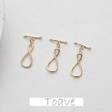 Electroplating Figure 8 Buckle DIY Bracelet Necklace Clasp