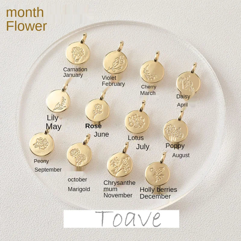 December flower necklace bracelet earrings pendant accessories