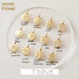 December flower necklace bracelet earrings pendant accessories
