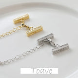 Electroplated Zircon Tassel Necklace Bracelet DIY Hand-Made Material Accessories