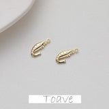 Small Shrimp Hollow Pendant for DIY Beaded Hand-made Accessories