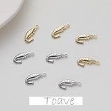 Small Shrimp Hollow Pendant for DIY Beaded Hand-made Accessories