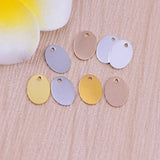 Multicolor Oval Copper Earrings Necklace Pendants DIY Jewelry Making