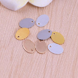 Multicolor Oval Copper Earrings Necklace Pendants DIY Jewelry Making