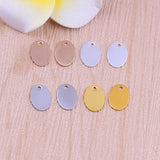 Multicolor Oval Copper Earrings Necklace Pendants DIY Jewelry Making