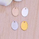 Multicolor Oval Copper Earrings Necklace Pendants DIY Jewelry Making
