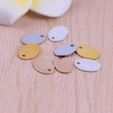 Multicolor Oval Copper Earrings Necklace Pendants DIY Jewelry Making