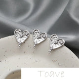Zircon Heart Pendant DIY Material Accessories