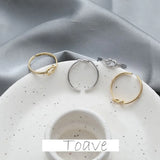 Electroplated Open Ring DIY Hand-made Material Accessories