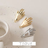 Color-Preserving Palm Gesture Pendant DIY Jewelry Accessory