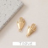Color-Preserving Palm Gesture Pendant DIY Jewelry Accessory