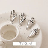 Color-Preserving Palm Gesture Pendant DIY Jewelry Accessory