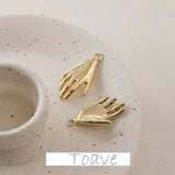 Color-Preserving Palm Gesture Pendant DIY Jewelry Accessory