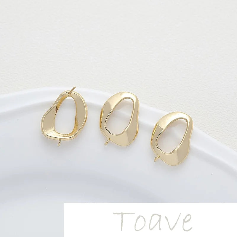 Irregular Hollow Earrings DIY Craft Material