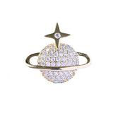 Zircon Brooch Electroplated Small Collar Pin Shirt Button