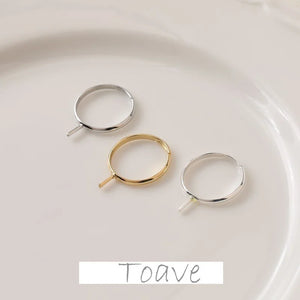 Electroplating Pearl Half-Hole Pin DIY Ring Shank Material