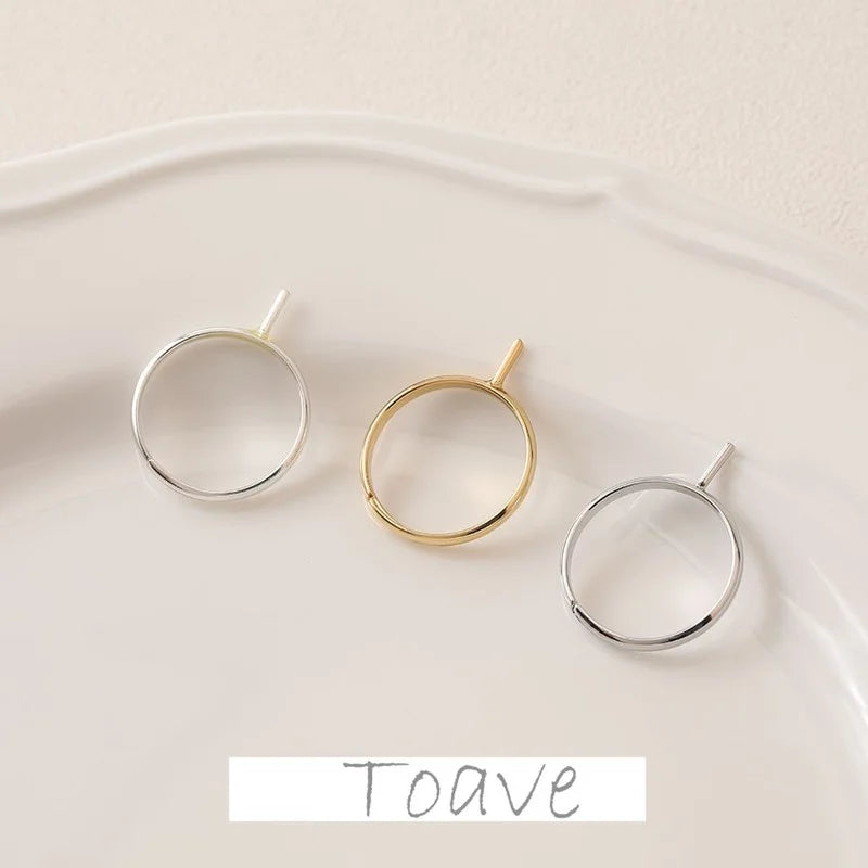 Electroplating Pearl Half-Hole Pin DIY Ring Shank Material